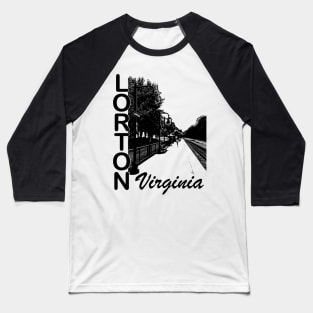 Lorton VRE - Black Baseball T-Shirt